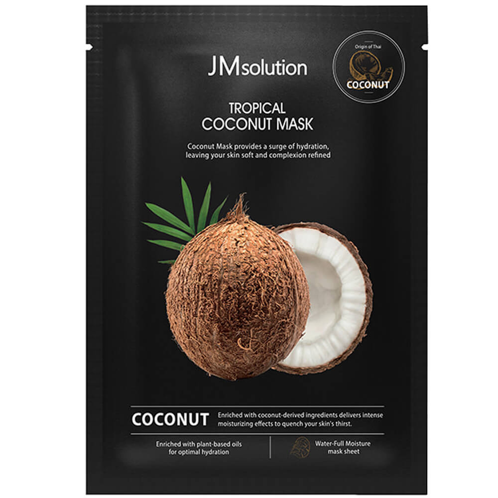 Увлажняющая тканевая маска с кокосом JMsolution Tropical Coconut Mask