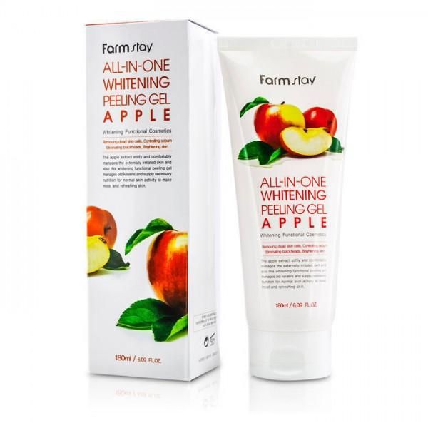 Пилинг-гель на основе экстракта яблока FarmStay All-In-One Whitening Peeling Gel Apple