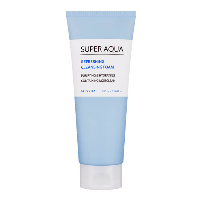Очищающая освежающая пенка для лица Missha Super Aqua Refreshing Cleansing Foam
