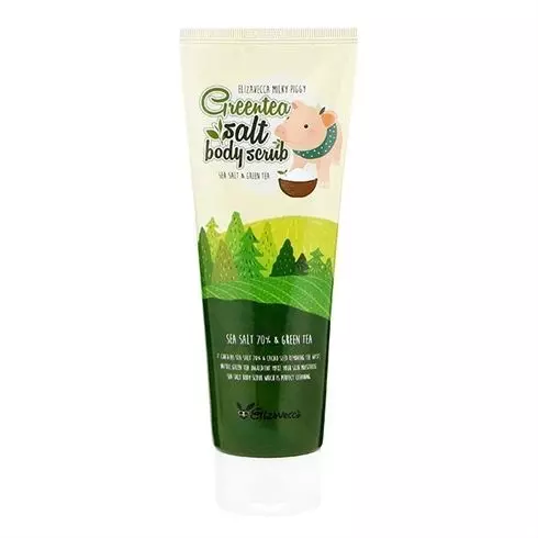 Скраб для тела с зеленым чаем и морской солью ELIZAVECCA Greentea Salt Body Scrub